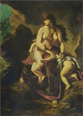 Eugène Delacroix, Medea (1838)