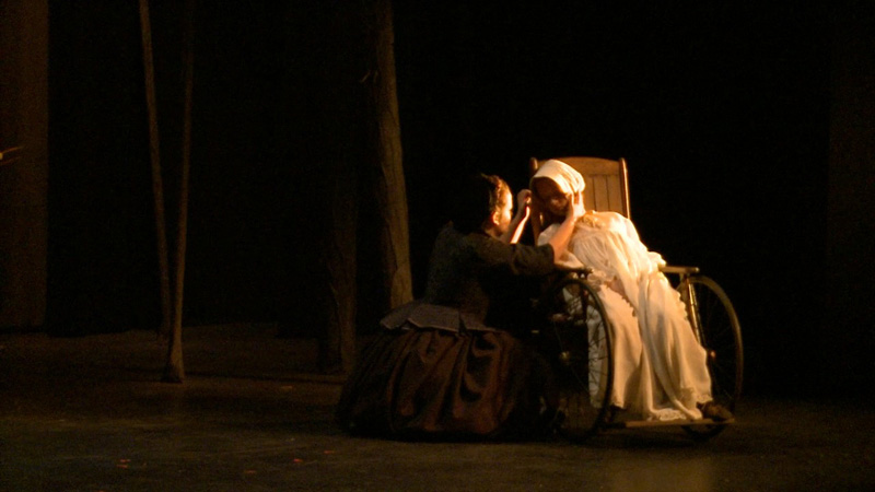 Harper Duffy as Lady Dungarren & Casey Stainsby as the ailing Jessie