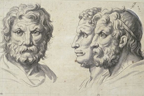 Charles Lebrun’s Three lion-like heads