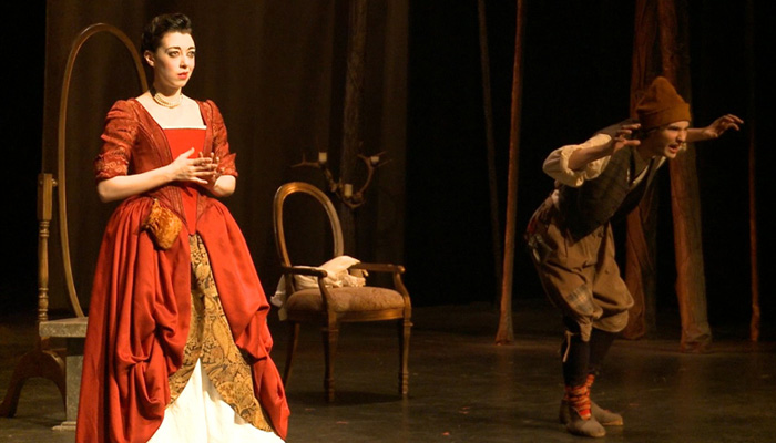 Natasha Perry Fagant  as Annabella and Graham Berlin as Black Bawldy in 2011 production of Witchcraft