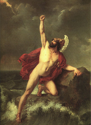 Henri Serrur, La mort d’Ajax (1820)